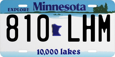 MN license plate 810LHM