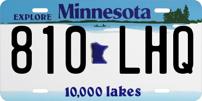 MN license plate 810LHQ