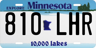 MN license plate 810LHR