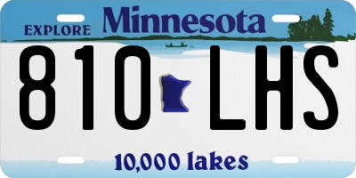 MN license plate 810LHS