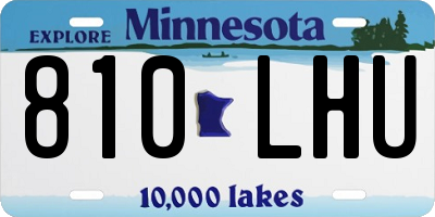 MN license plate 810LHU