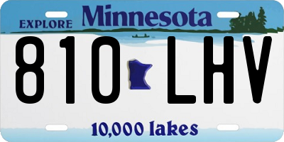 MN license plate 810LHV