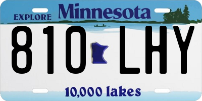 MN license plate 810LHY