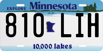 MN license plate 810LIH