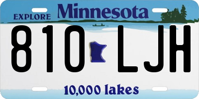MN license plate 810LJH