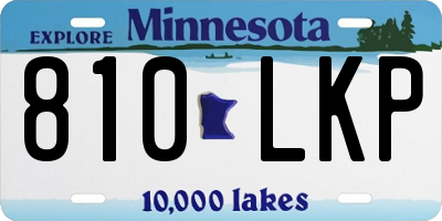 MN license plate 810LKP