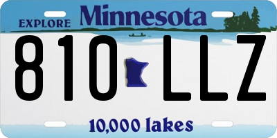 MN license plate 810LLZ