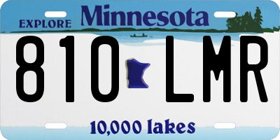 MN license plate 810LMR