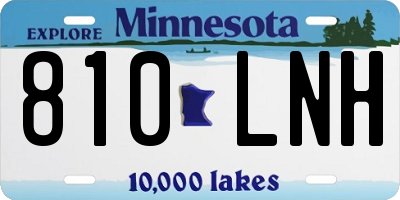 MN license plate 810LNH