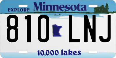 MN license plate 810LNJ