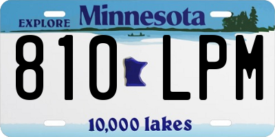 MN license plate 810LPM