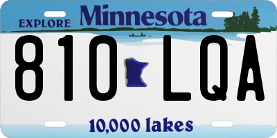MN license plate 810LQA