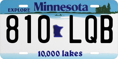 MN license plate 810LQB