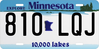 MN license plate 810LQJ