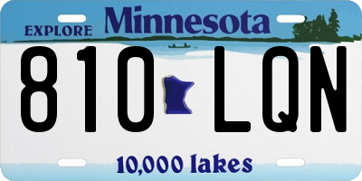 MN license plate 810LQN