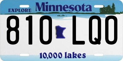 MN license plate 810LQO