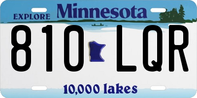 MN license plate 810LQR