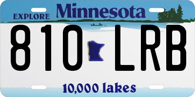 MN license plate 810LRB