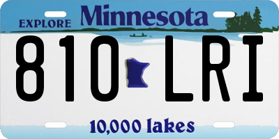 MN license plate 810LRI