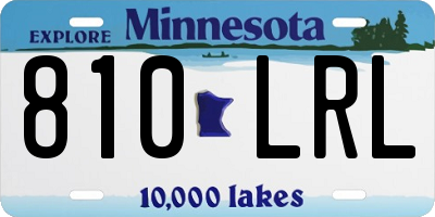 MN license plate 810LRL