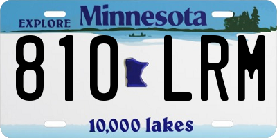 MN license plate 810LRM