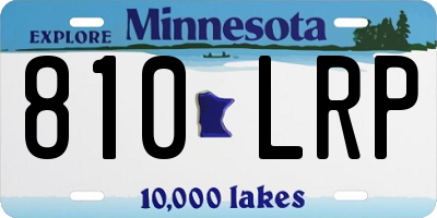 MN license plate 810LRP