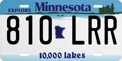 MN license plate 810LRR