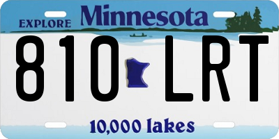 MN license plate 810LRT