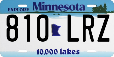 MN license plate 810LRZ