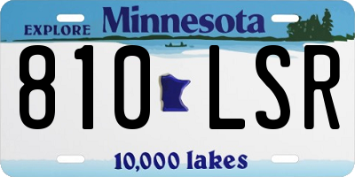 MN license plate 810LSR
