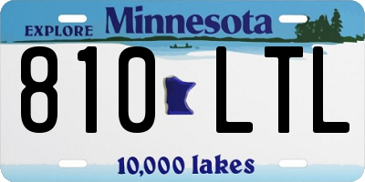 MN license plate 810LTL