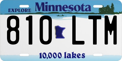 MN license plate 810LTM