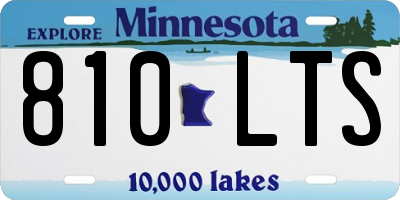MN license plate 810LTS