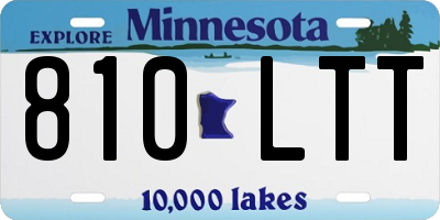 MN license plate 810LTT