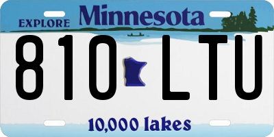 MN license plate 810LTU