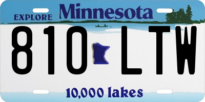 MN license plate 810LTW