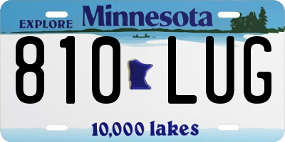 MN license plate 810LUG