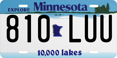 MN license plate 810LUU