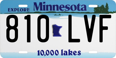 MN license plate 810LVF