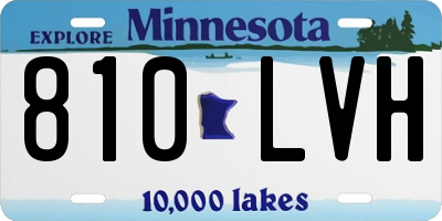 MN license plate 810LVH