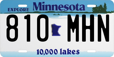 MN license plate 810MHN