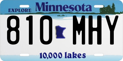 MN license plate 810MHY