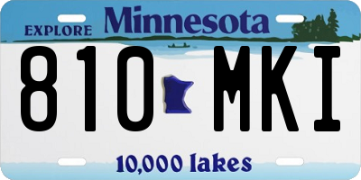 MN license plate 810MKI