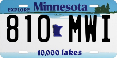 MN license plate 810MWI