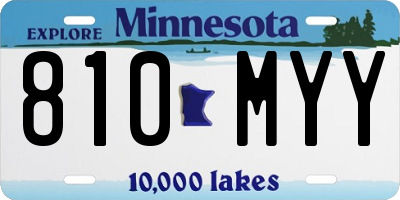 MN license plate 810MYY