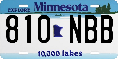 MN license plate 810NBB