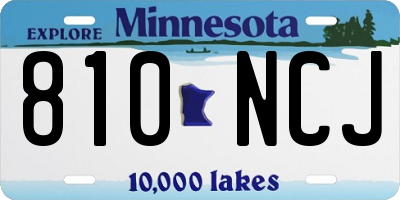MN license plate 810NCJ