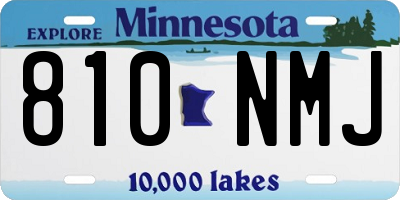 MN license plate 810NMJ