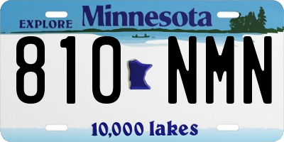 MN license plate 810NMN