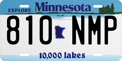 MN license plate 810NMP